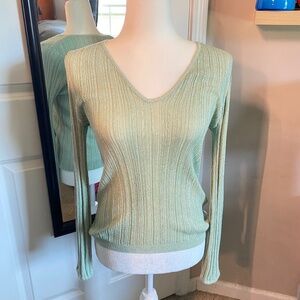 International Concepts Long Sleeved Sparkly Green Top